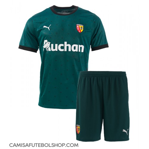 Camisa de time de futebol RC Lens Replicas 2º Equipamento Infantil 2024-25 Manga Curta (+ Calças curtas)